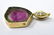 Diamond, Watermelon Tourmaline 14k Gold Pendant - 2