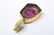 Diamond, Watermelon Tourmaline 14k Gold Pendant - 3