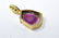 Diamond, Watermelon Tourmaline 14k Gold Pendant - 4