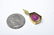 Diamond, Watermelon Tourmaline 14k Gold Pendant - 5