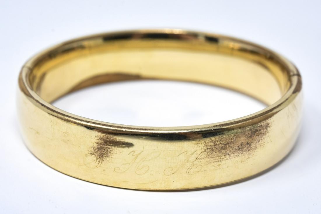 Vintage Gold Filled Hinged Bangle Bracelet (1 of 5)