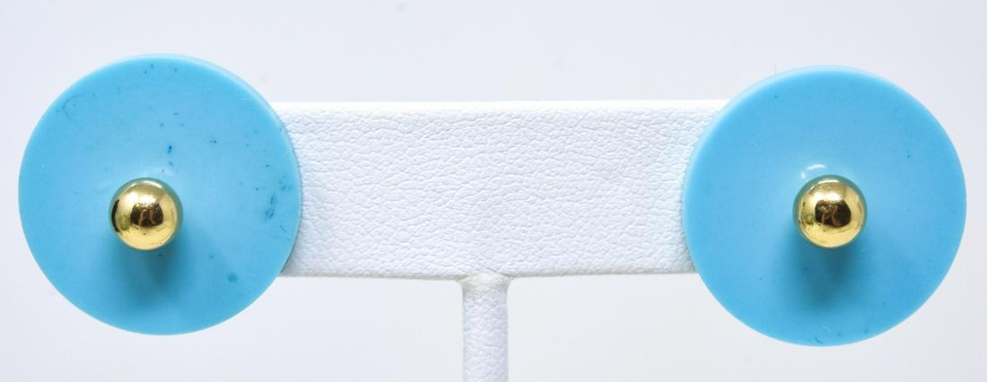 Pair of 18k Gold Ball Stud Earrings (1 of 6)