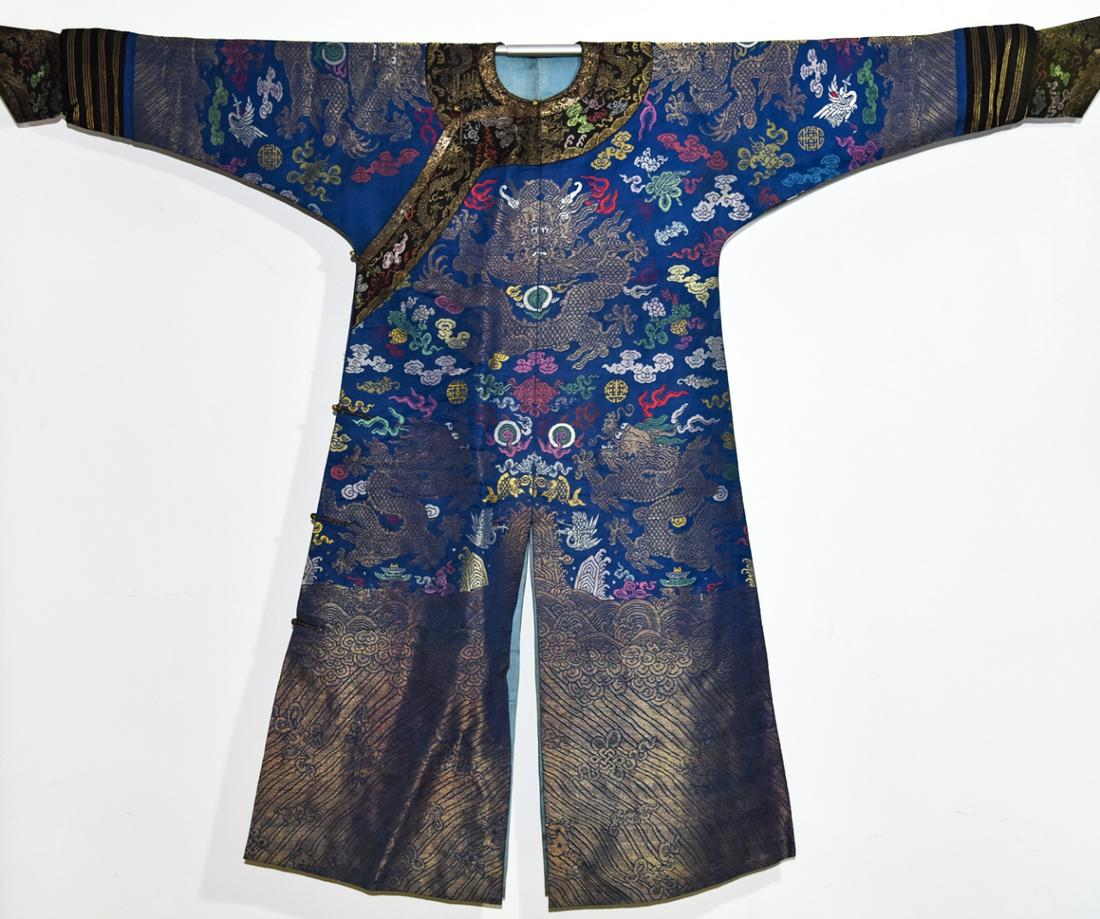 Antique Chinese Embroidered Five Claw Dragon Robe (1 of 9)