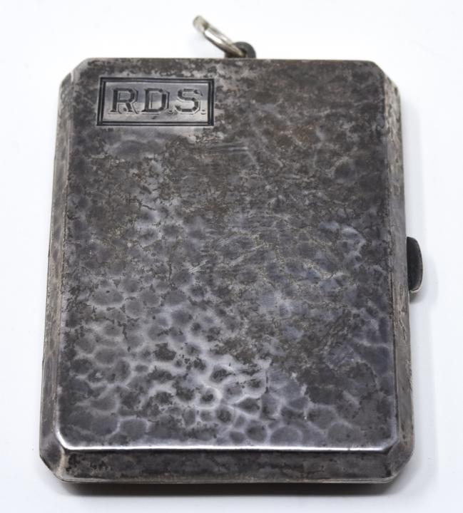 KSN Circa 1920s Hammered Sterling Matchcase (1 of 8)