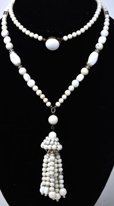 Vintage Art Glass Costume Jewelry Necklace Haskell (1 of 5)