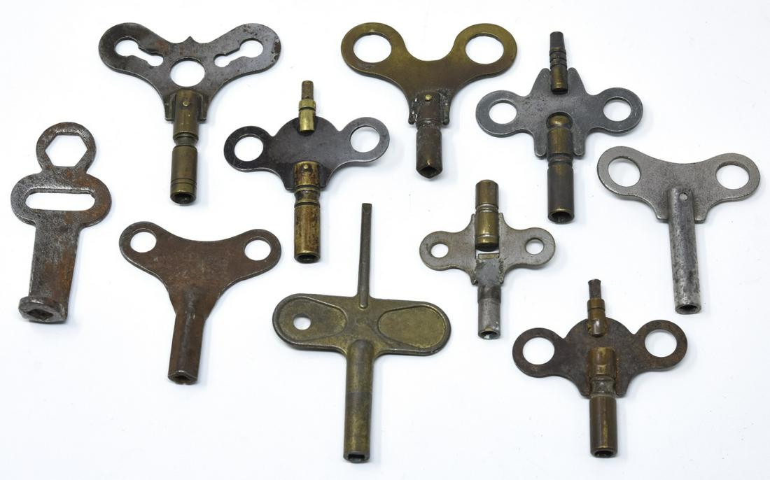 Collection of Antique 19th C Clock / Watch Keys (1 of 6)