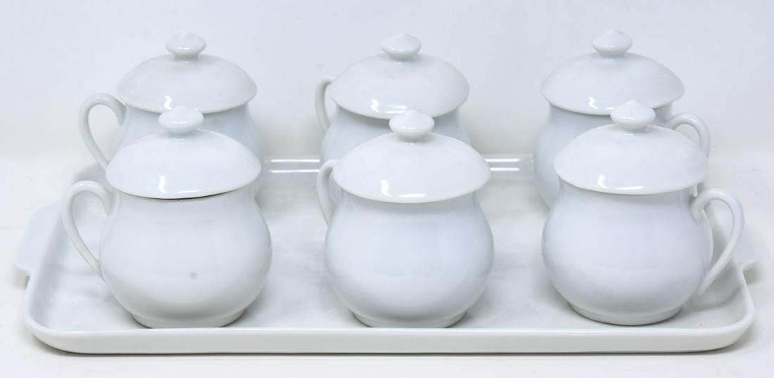 Apilco France Blanc de Chine Porcelain Creme Pots (1 of 7)