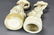 3 Antique Bisque Porcelain Table Statues - 4