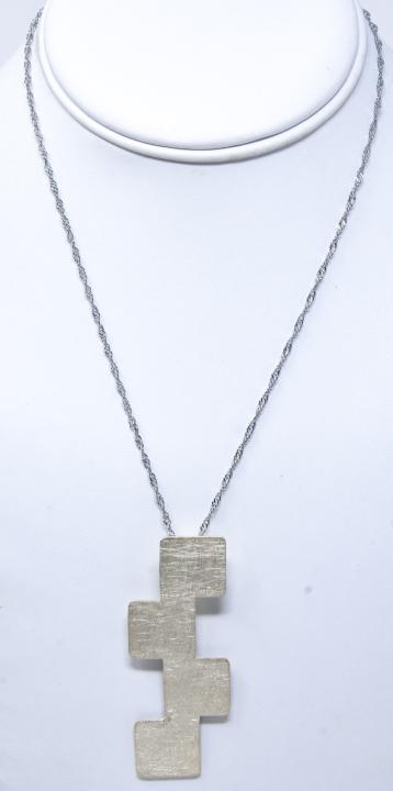 Artisan Signed Sterling Silver Pendant on Chain (1 of 6)
