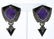 Pair of Large Sterling Lapis & Marcasite Earrings
