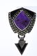 Pair of Large Sterling Lapis & Marcasite Earrings - 2