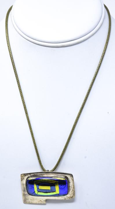 AN Signed Sterling Silver Modernist Necklace (1 of 6)