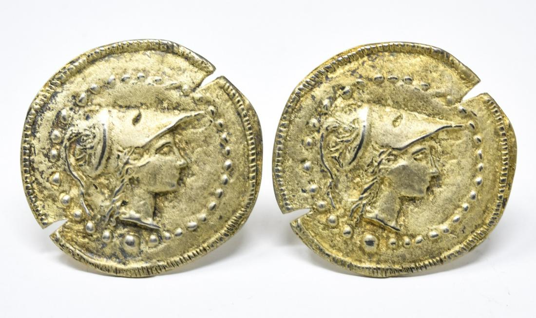 KRN Pair 800 Silver Ancient Coin Cufflinks (1 of 7)