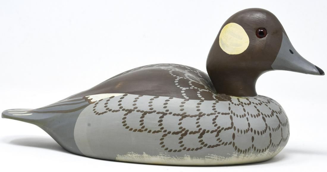 Artisan Signed Hand Carved & Painted Duck Decoy (1 of 6)
