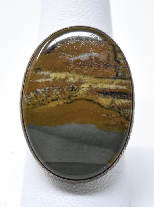 AN Sterling Silver & Agate Ring (1 of 5)
