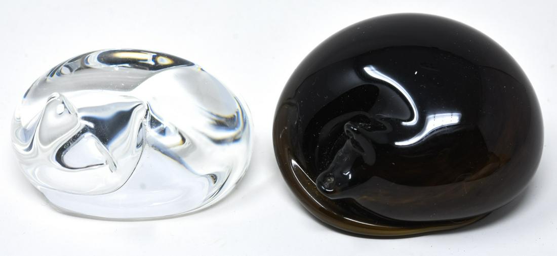 Steuben & Art Glass - Two Statues of Cats (1 of 8)