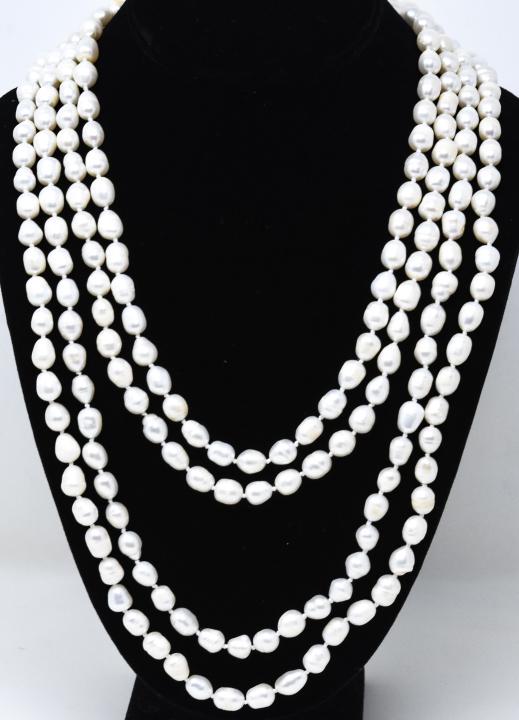 100 inch 2024 pearl necklace