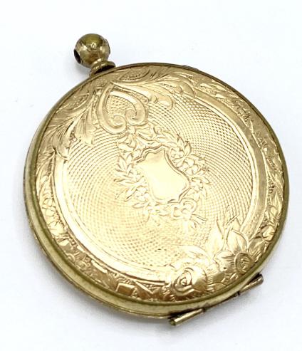 Antique 19th C Victorian Gold Fill Locket Pendant (1 of 3)