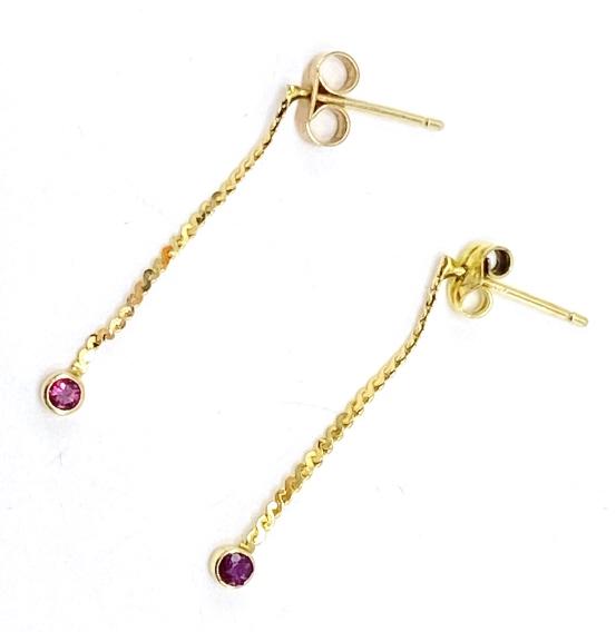 Estate Ruby & 9k Yellow Gold Earrings (1 of 2)