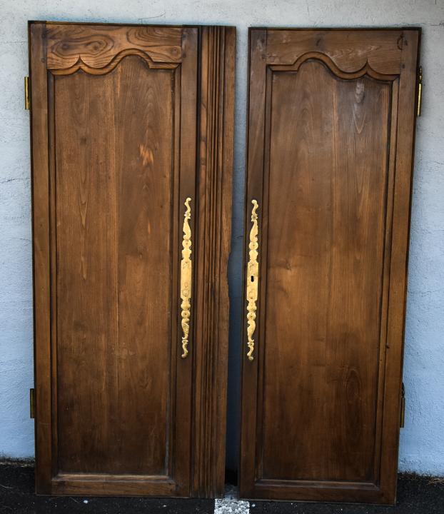 Pair of Antique French 18th C Carved Wooden Doors (1 of 10)
