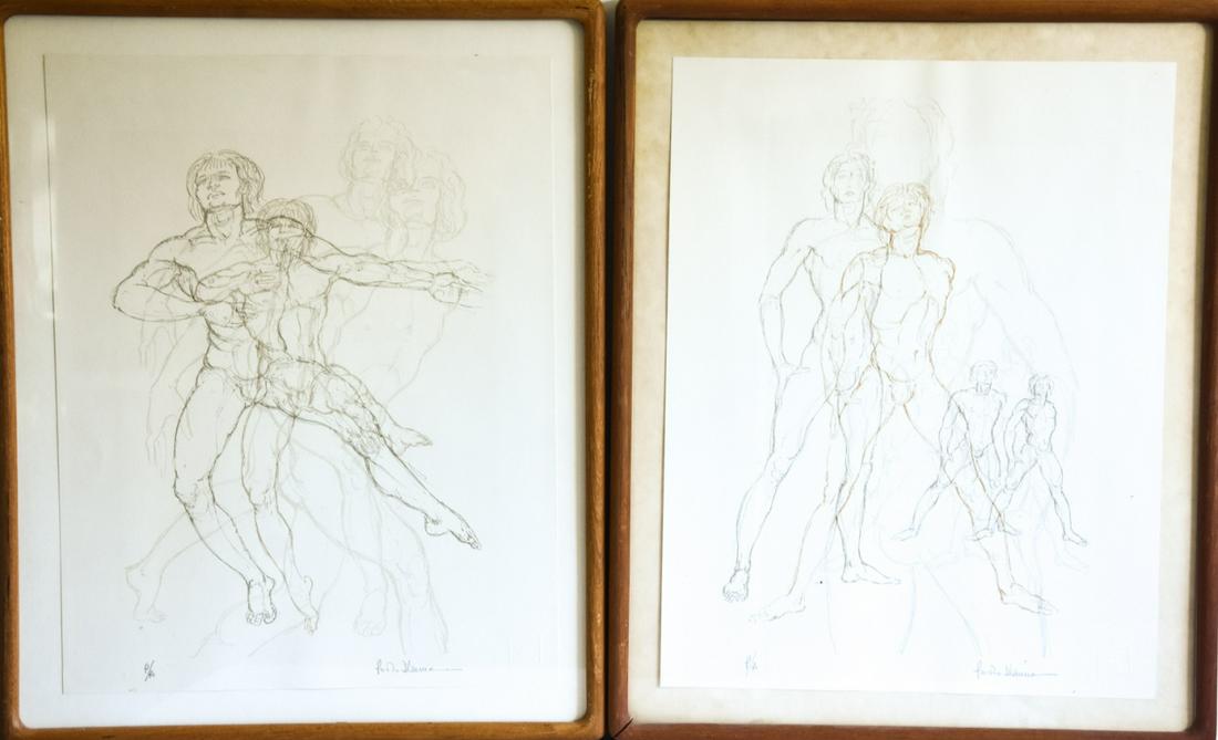 Pair of Paolo D'anna Prints of Male Ballet Dancers (1 of 6)