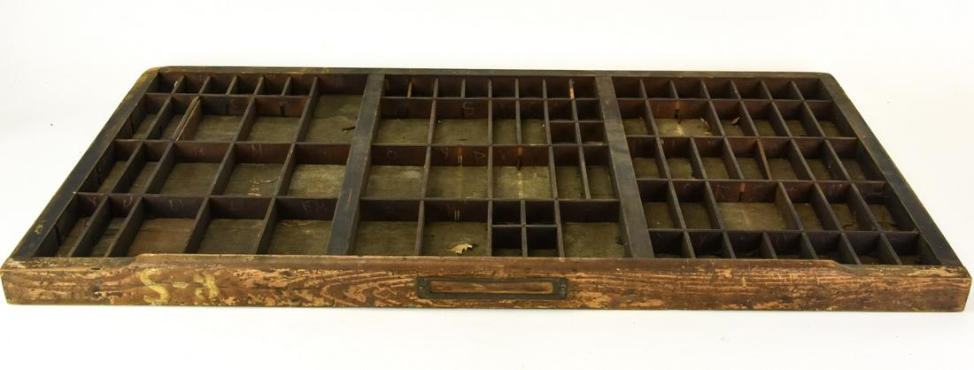 Antique Wooden Printers Letters Tray (1 of 8)