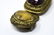 Antique Chinese Gilt Metal W Natural Stone Buckle - 4