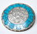 Mexican Sundial Sterling Turquoise Brooch Earrings - 2