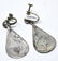 Mexican Sundial Sterling Turquoise Brooch Earrings - 5