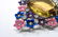 Vintage Coro Enamel & Rhinestone Floral Basket Pin - 4