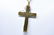 Antique C 1880 Gold Filled Cross Pendant Necklace - 6