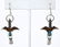 Sterling Turquoise Inlaid Thunderbird Earrings