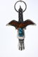 Sterling Turquoise Inlaid Thunderbird Earrings - 5