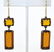 YSL Copper & Crystal Necklace & Pair Earrings - 2