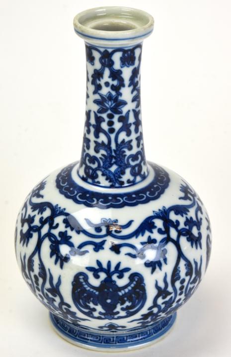 Chinese Blue & White Porcelain Signed Vase (1 of 7)