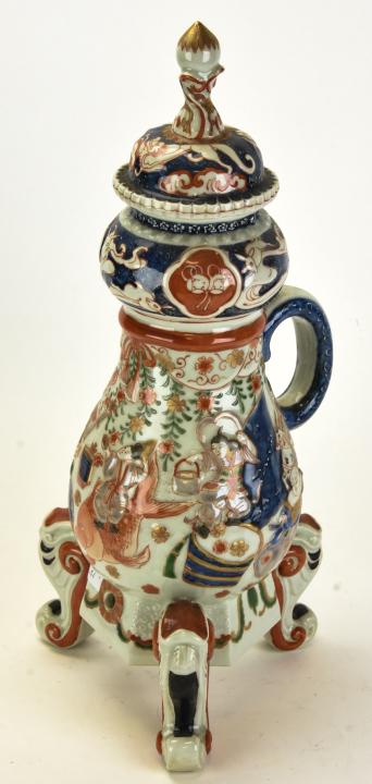 Chinese Hand Painted Imari Motif Vessel on Stand (1 of 8)