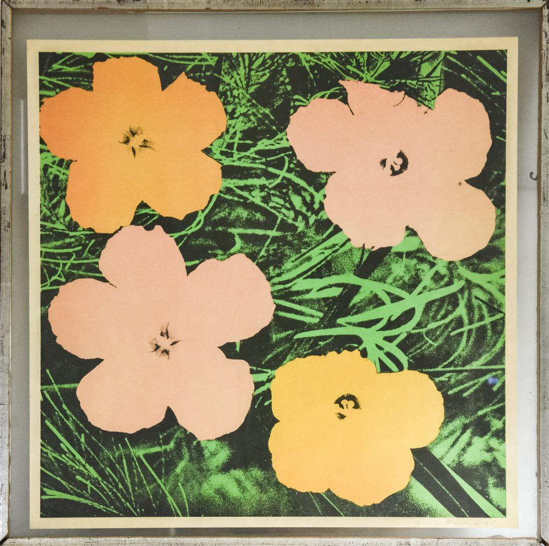 Andy Warhol Original Pencil Signed Flower Print Jul 18 Greenwich Auction In Ct Andy Warhol Original Pencil Signed Flower Print Jul 18 Greenwich Auction In Ct