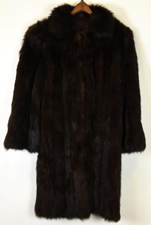 Vintage Canadian Sable Driving Length Fur Coat (1 of 10)
