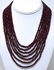 Seven Strand Graduated Length 425 Ct Ruby Necklace