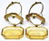 Pair of Antique Jeweled Ormolu Miniature Baskets