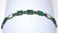 Art Deco Sterling Green Onyx & Marcasite Bracelet