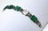 Art Deco Sterling Green Onyx & Marcasite Bracelet - 2