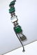 Art Deco Sterling Green Onyx & Marcasite Bracelet - 3