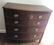 Antique 19th C English Hepplewhite Demi Lune Chest