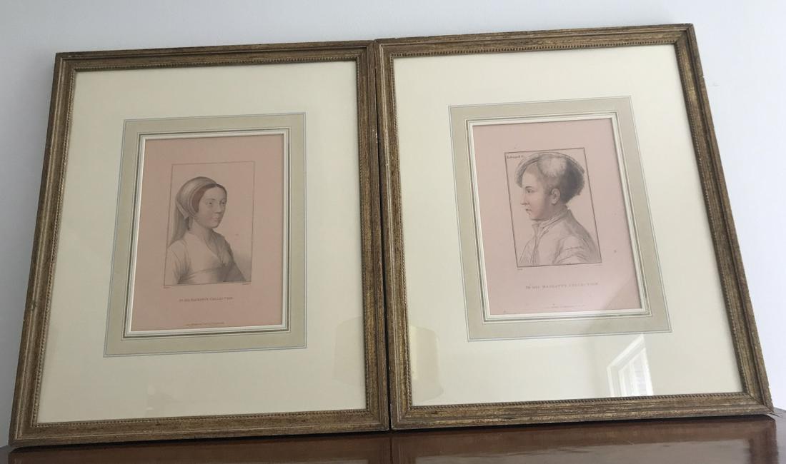 Pair of Framed C 1812 Prints After Hans Holbein (1 of 3)