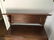 Antique Carved Wood Wall Shelf or Mantle w Shield - 3