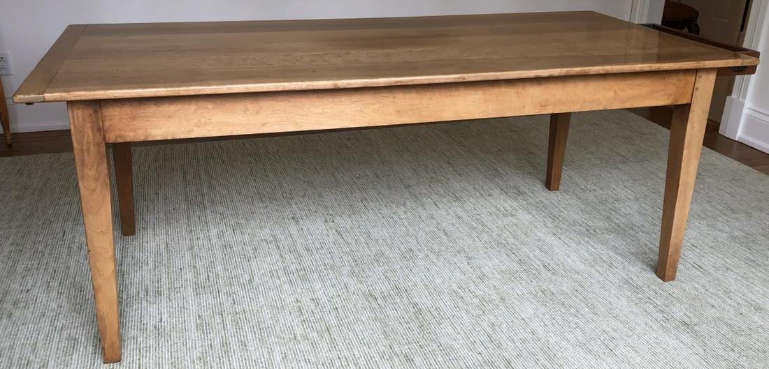 French Country Maple Plank Farm Table w Leaves (1 of 7)