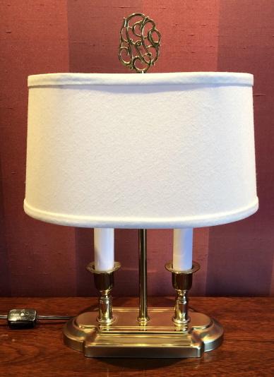 Polished Brass Bouillotte Table Lamp (1 of 3)