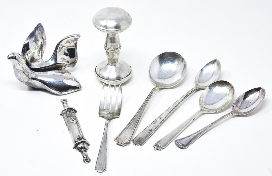 Group of Vintage Sterling Items - Includes Spoons (1 of 9)