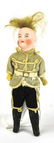 Antique Bisque Solider Doll w Original Clothing